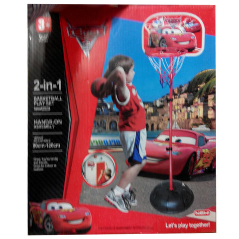 Cars McQueen Metal Basketball Play Set - 3+