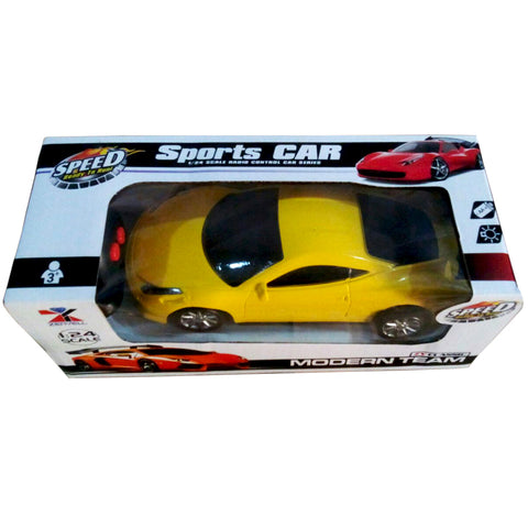 RC Ferrari Car - Yellow (Small)