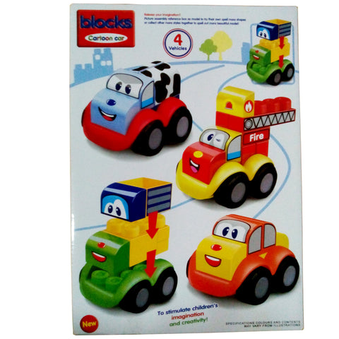 Cartoon Car Blocks Set