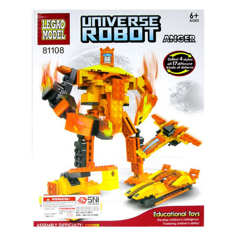 Universe Robot Lego - Anger - Yellow