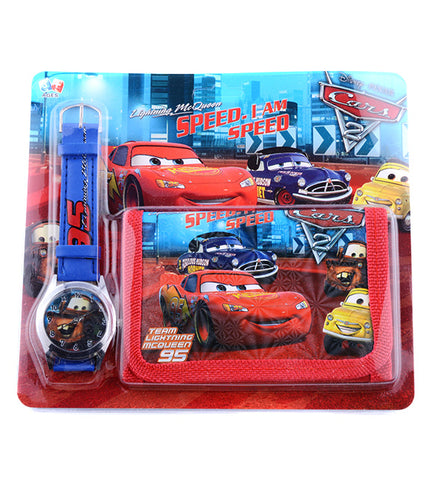 Disney Cars Watch With Wallet