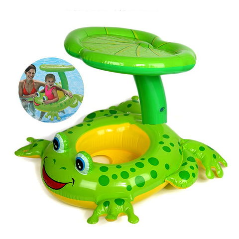 Intex - Frog - Baby Swim Float With Sunshade