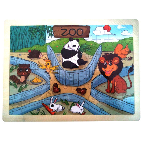 Fun Kids Wooden Puzzles - Zoo