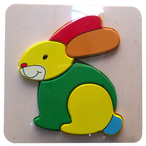 Wooden Puzzle Thick - Rabbit