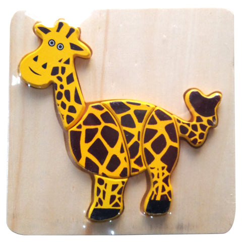 Wooden Puzzle Thick - Giraffe 3