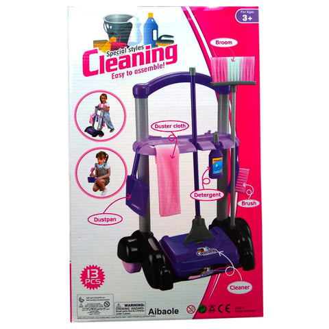 Girls Cleaning Trolley Set