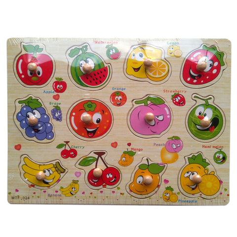 Wooden Puzzle - Learning Fruits