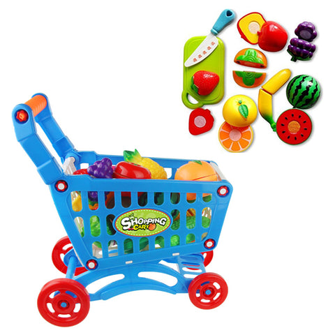 Shopping Cart With Fruit Cutting