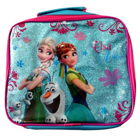 Frozen Blue Glitter Kids Lunch Bag