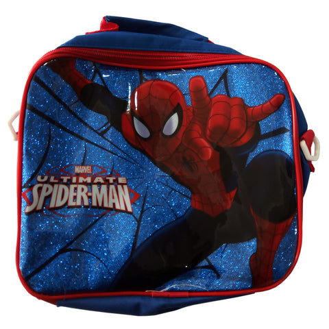 Spiderman Glitter Kids Lunch Bag