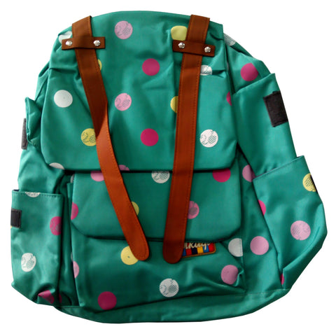 Girls Blue Polka Dots School Bag