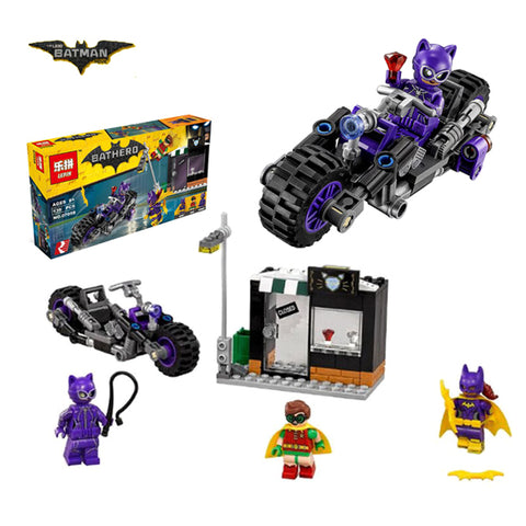 Batgirl & Robin - Catwoman Catcycle Chase - Building Blocks - 07058