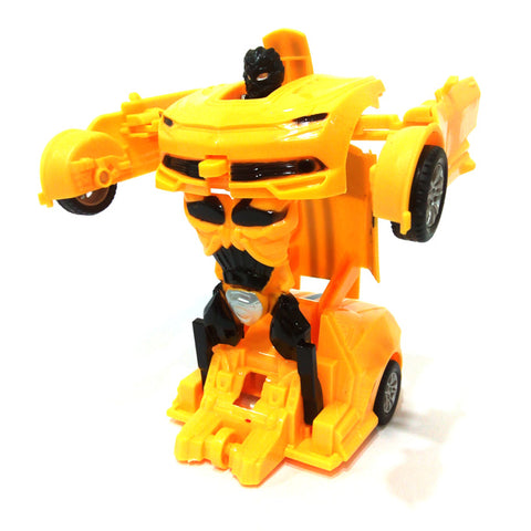 Pull Back Transformer Car - Yellow