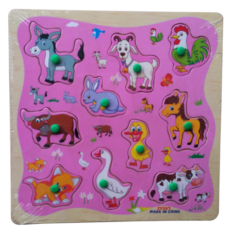 Wooden Puzzle - Farm Animals