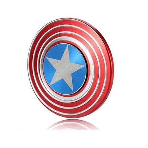 Captain America Shield Metallic Fidget Spinner