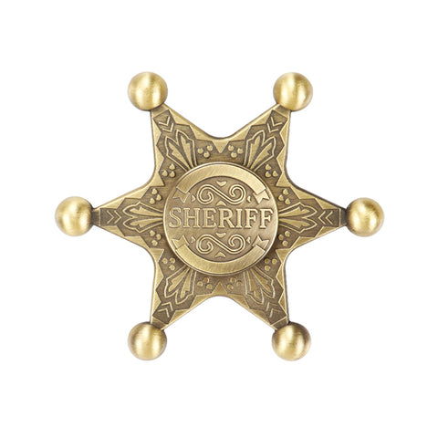 Sheriff Badge Metallic - Fidget Spinner