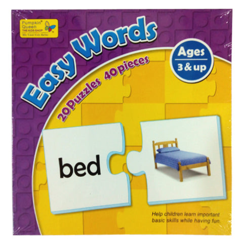 Learning Easy Words - Matching Puzzles