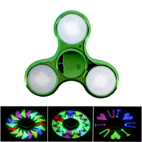 Led Fidget Spinner - 23 Pattern Design - Green