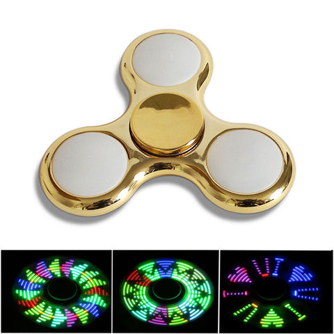 Led Fidget Spinner - 23 Pattern Design - Golden