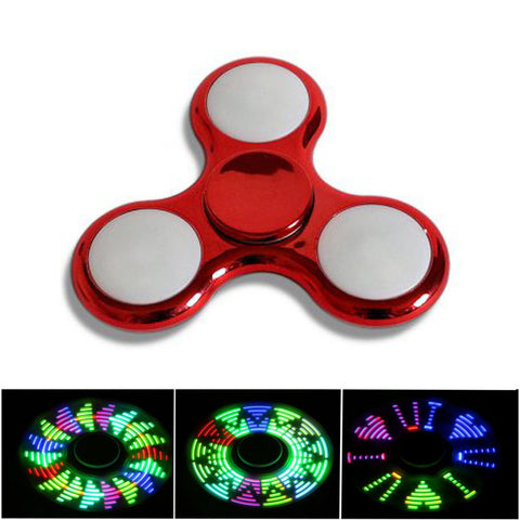 Led Fidget Spinner - 23 Pattern Design - Red