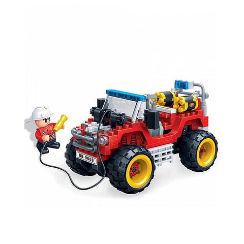 BanBao Fire Jeep Block Toy