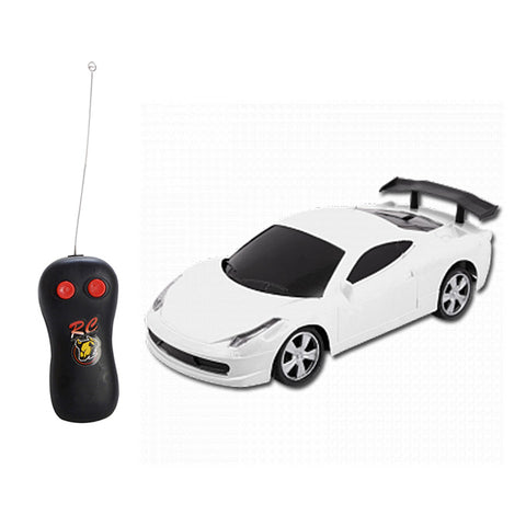 RC Ferrari Car - White (Small)