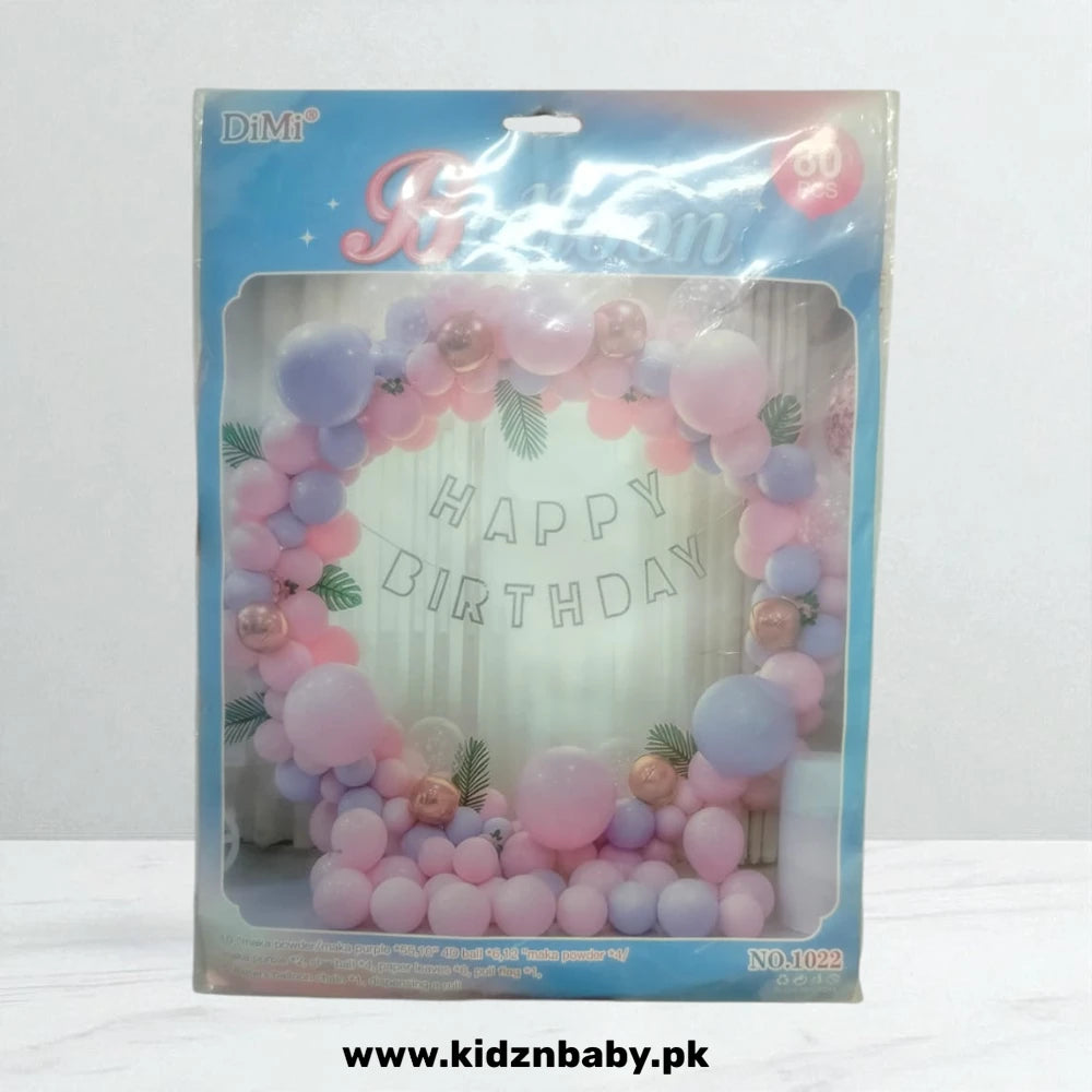 Pastel Happy Birthday Decoration Combo set