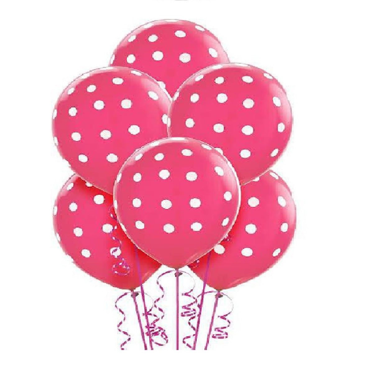 Polka Dot Latex Balloons - 10 Pieces