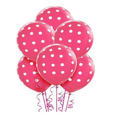 Polka Dot Latex Balloons - 20 Pieces