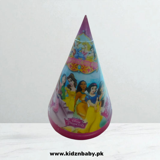 Princess theme birthday cap with tiara design for a girl's royal celebration