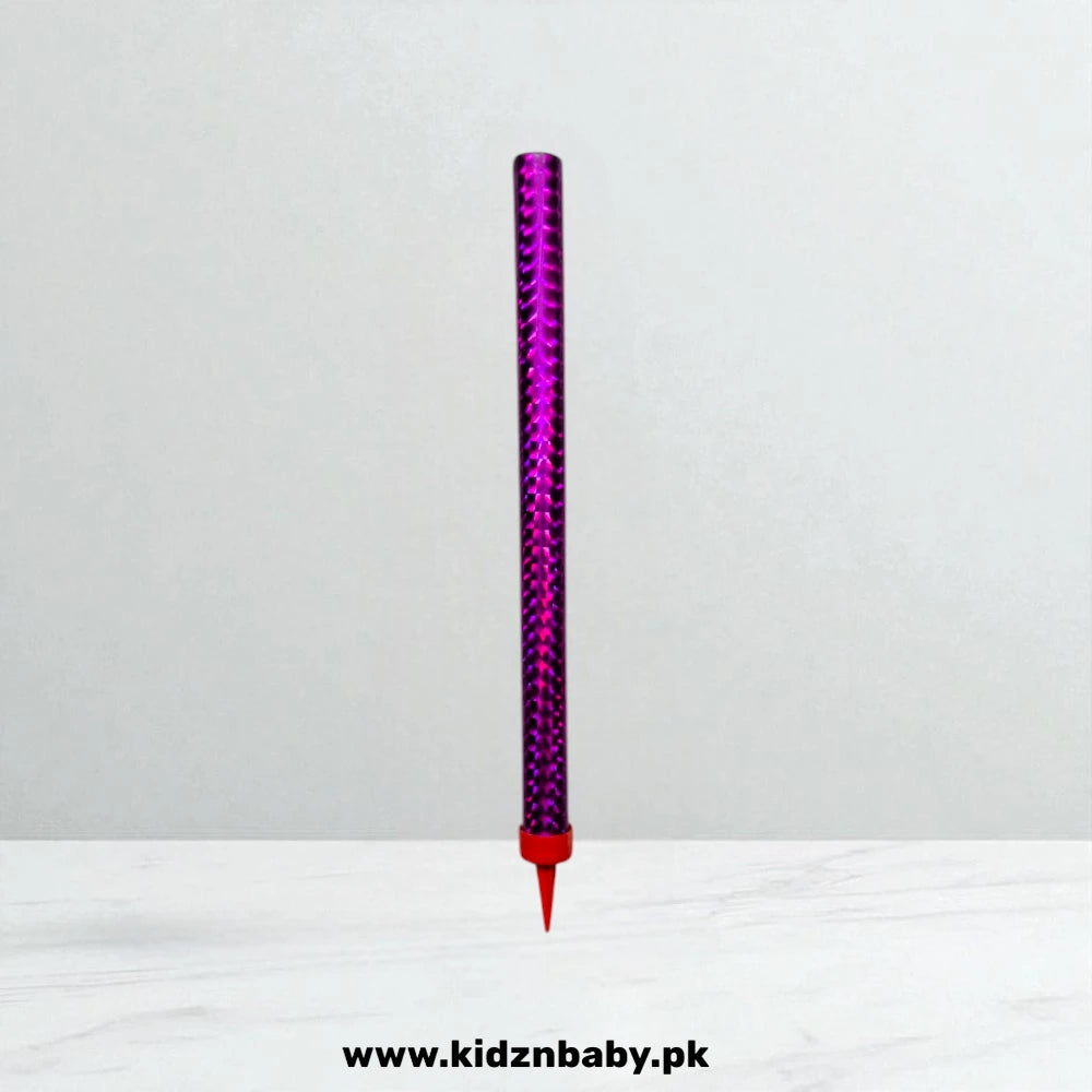 Purple Sparkling Candle 5 Inch – Stylish Birthday Candle