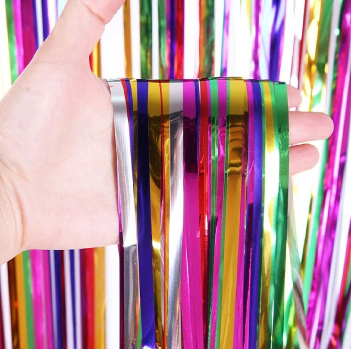 Foil Curtain Metallic Fringe Backdrop