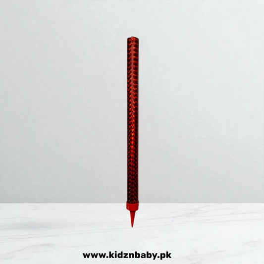 Red 5 Inch Sparkling Candle – Vibrant Birthday Celebration Candle