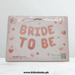 Red Bride To Be Alphabet Foil Balloons Set