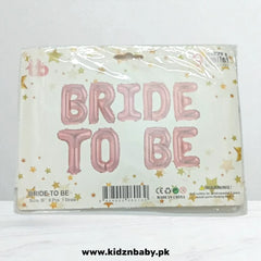 Rose Gold Bride to be foil balloon set