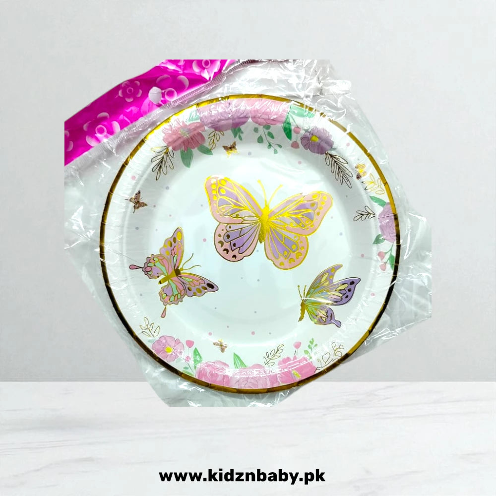 Butterfly Shiny Party Plates