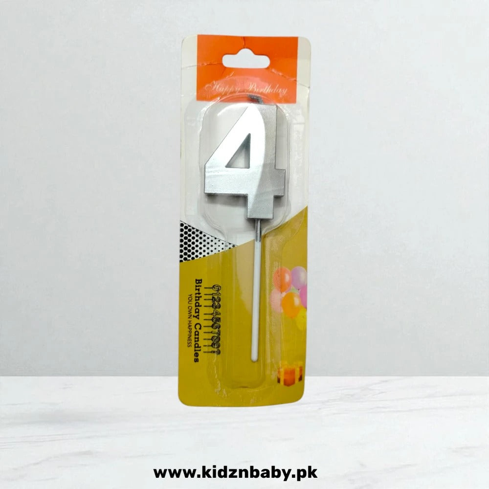Silve Candle Birthday Decorations