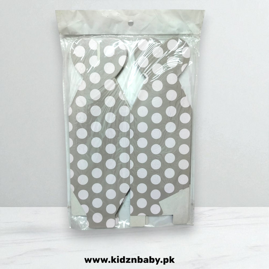 Silver polka dot goody boxes pack of 10 for birthdays