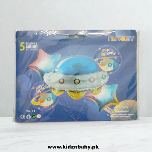 Space Theme Foil Balloons Party Combo Set