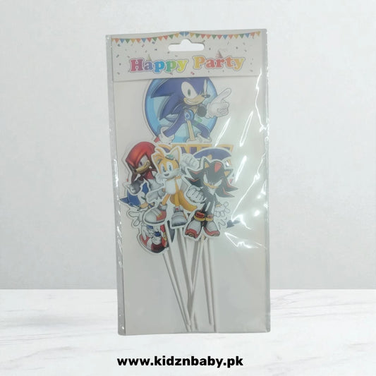 Sonic Theme Cake Topper Set