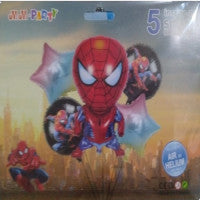 Spiderman Theme Combo Foil Balloons Set - Perfect for Birthday Parties