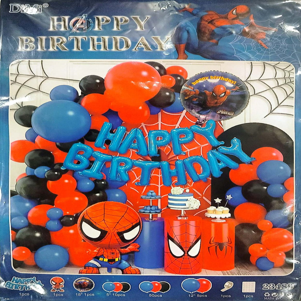 Spiderman Theme Combo Decoration Set