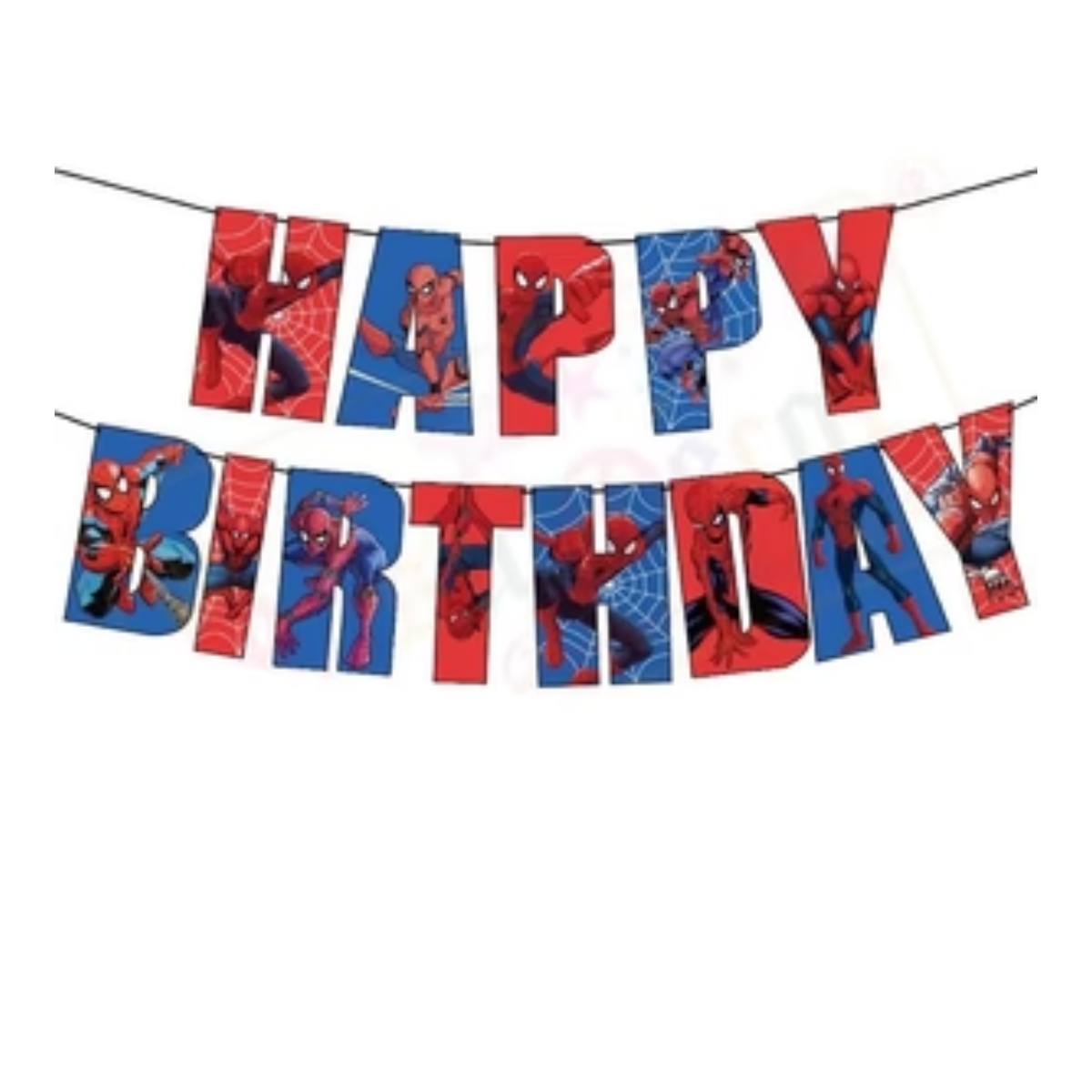 Spiderman Birthday Card Bannner