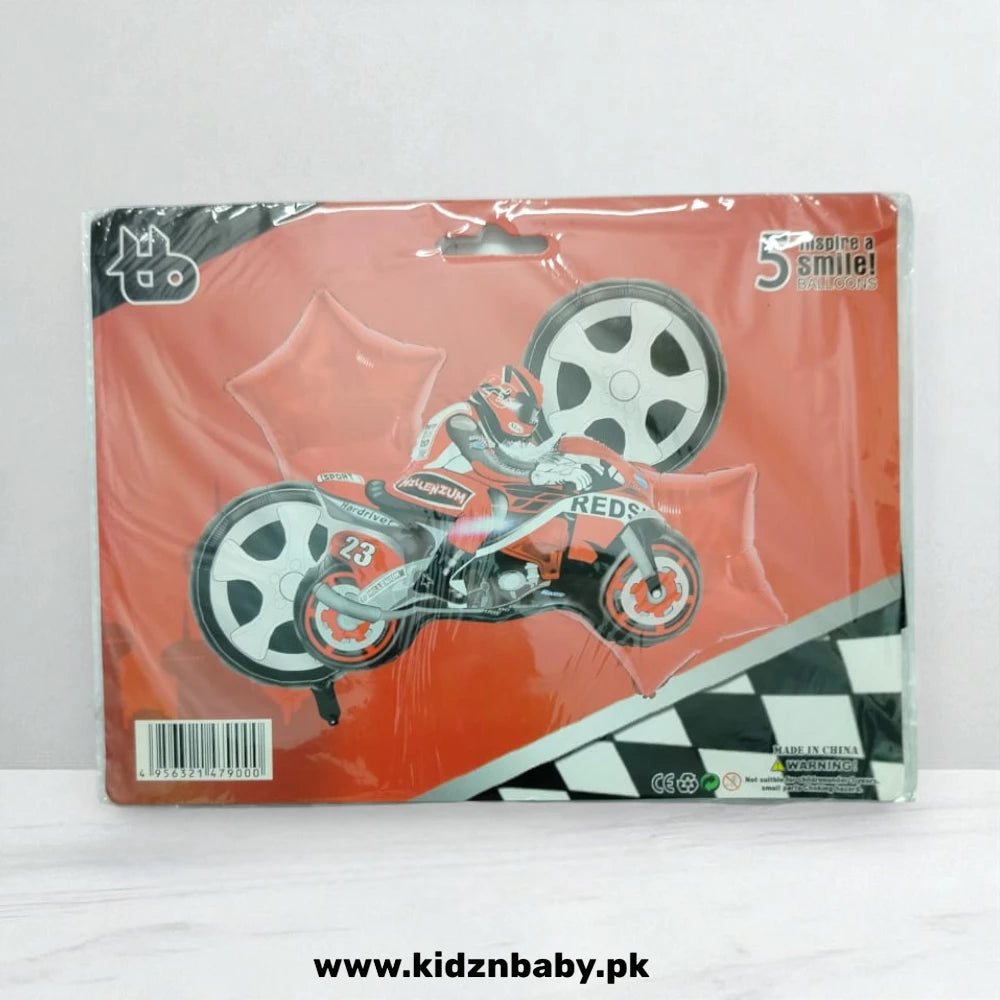 Sports bike theme party combo decoration set (5 pack) for a boys' racing birthday