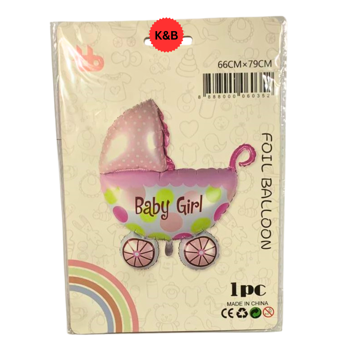 Baby Girl Exclusive Foil Balloon - 1 Pc