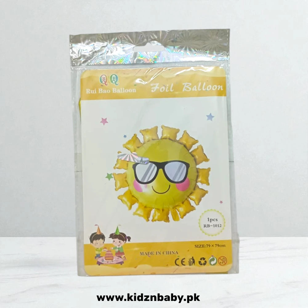 Sun Foil Balloon 18 Inch – Summer Birthday Party Pakistan