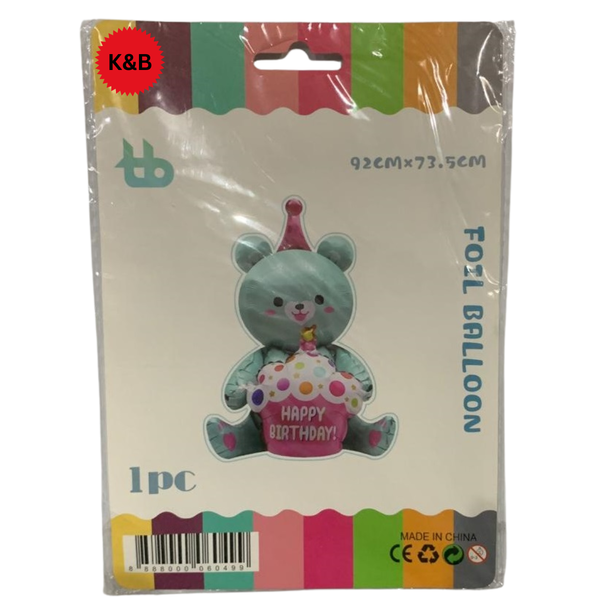 Teddy Bear Foil Balloon