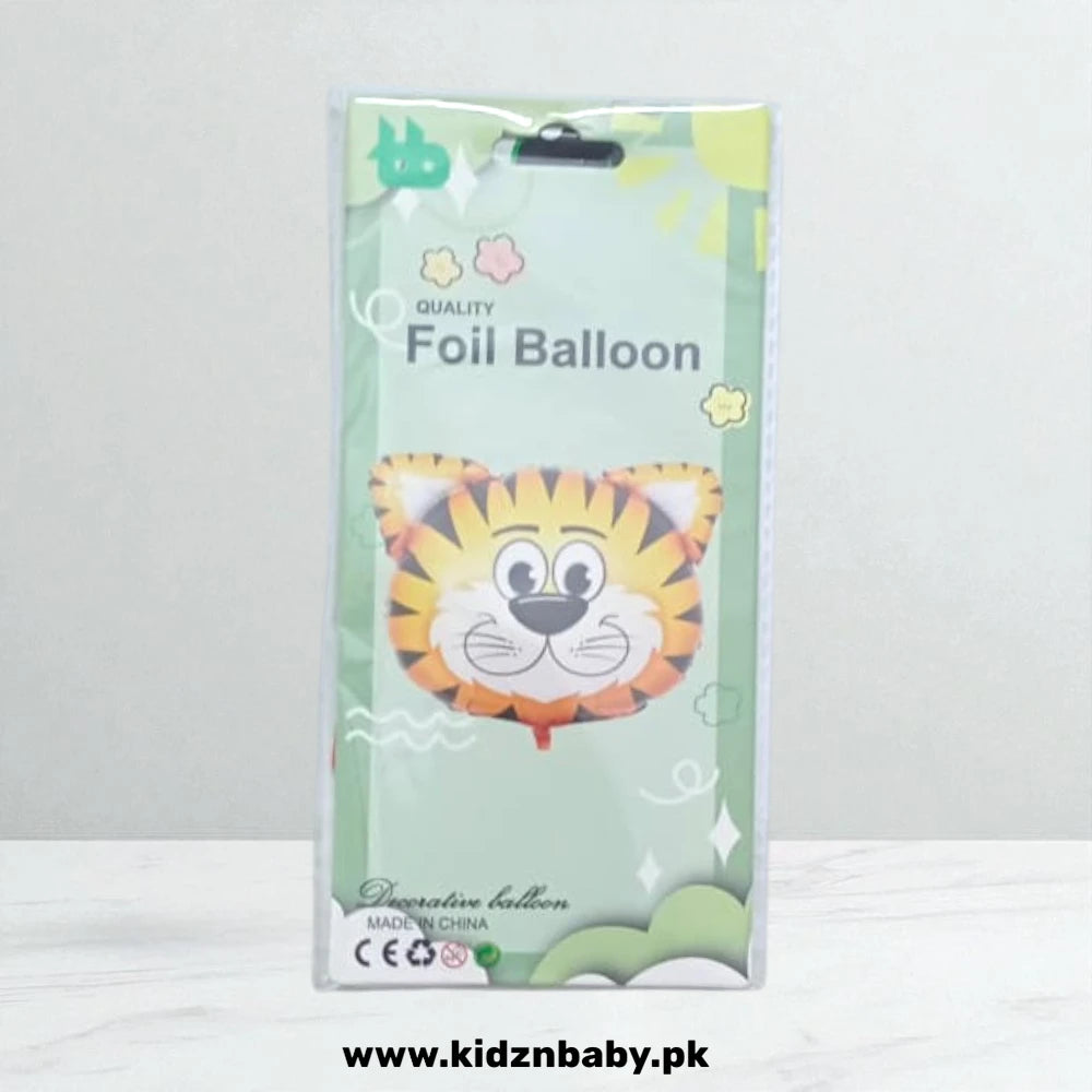 Tiger Foil Balloon 18 Inch – Jungle Animal Party Pakistan