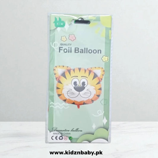Tiger Foil Balloon 18 Inch – Jungle Animal Party Pakistan