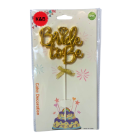 Cake Topper for Bride To Be - Elegant Wedding Decoration